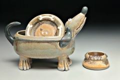 CatJaroszPOttery-dog-dishes