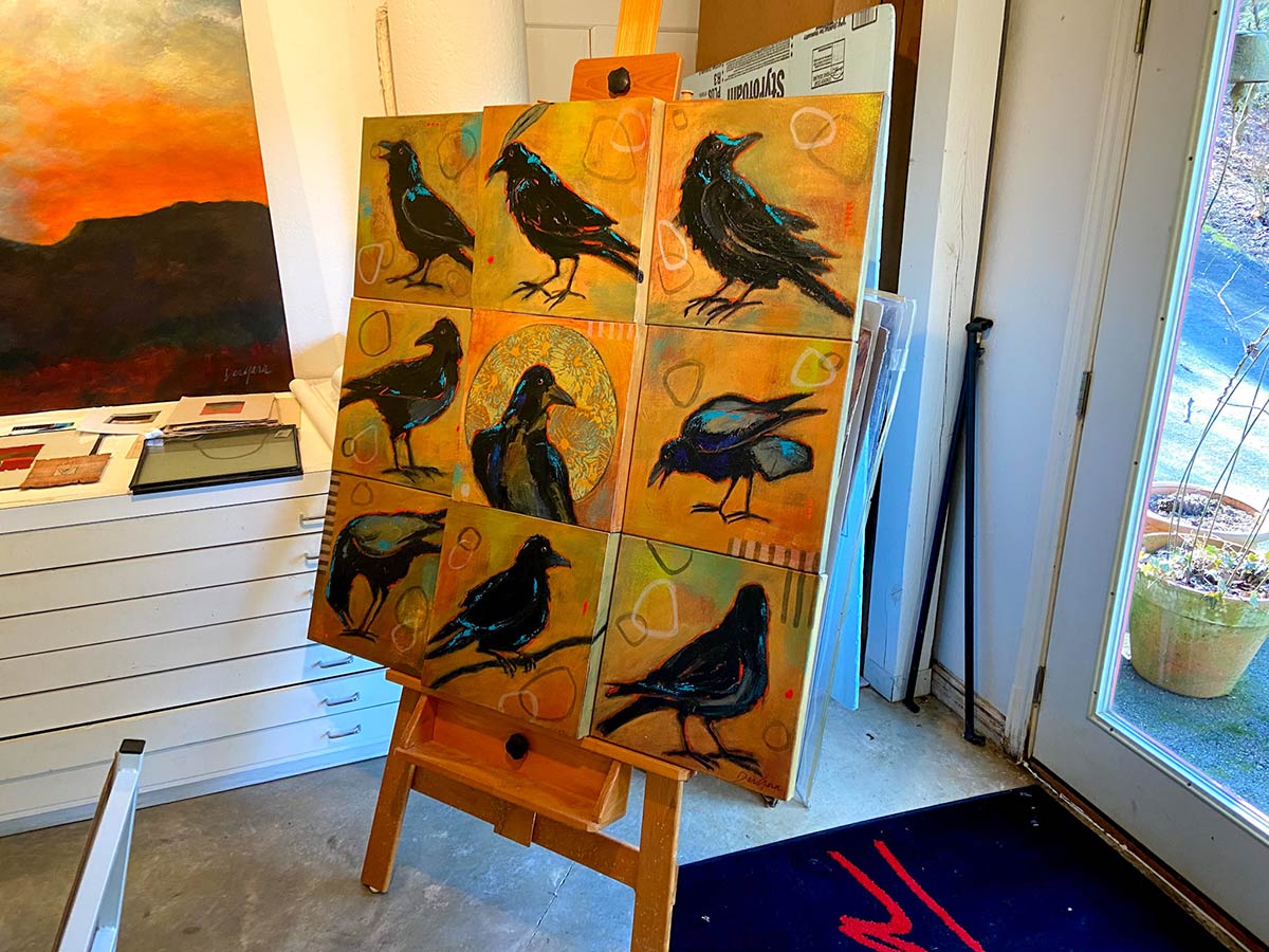 DerGaraSTudio-crow-paintings