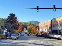 5-Downtown-Tryon-NC-looking-down-Trade-St-fall