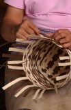 Cherokee basket weaver Louise Goings