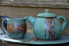 SarahSunshinePottery-teapot-set
