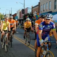 cyclists in Rutherfordton