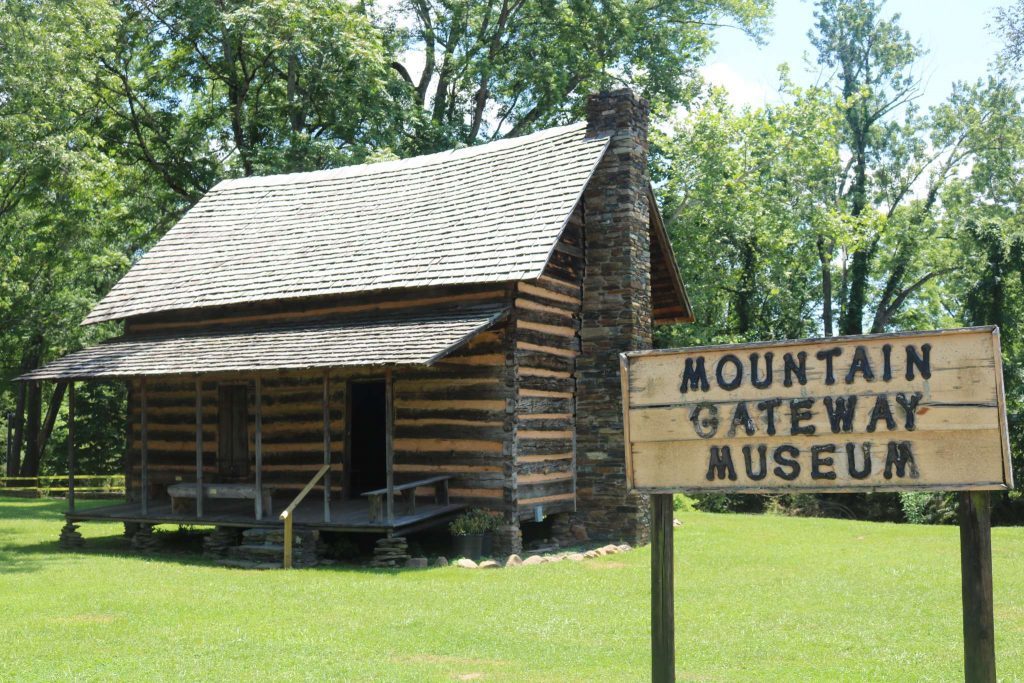log cabin at Mountain Gateway