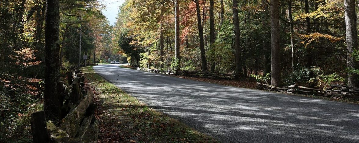 scenic byway in fall