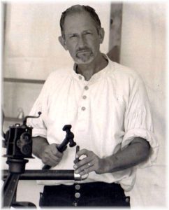 Michael Felk in period clothing