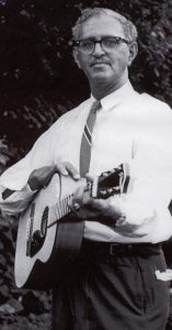 Lesley Riddle with guitar