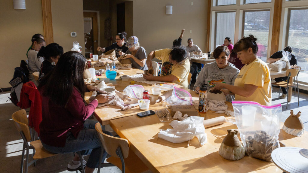 A day in the Didanisisgi Gadawatli community pottery workshop.