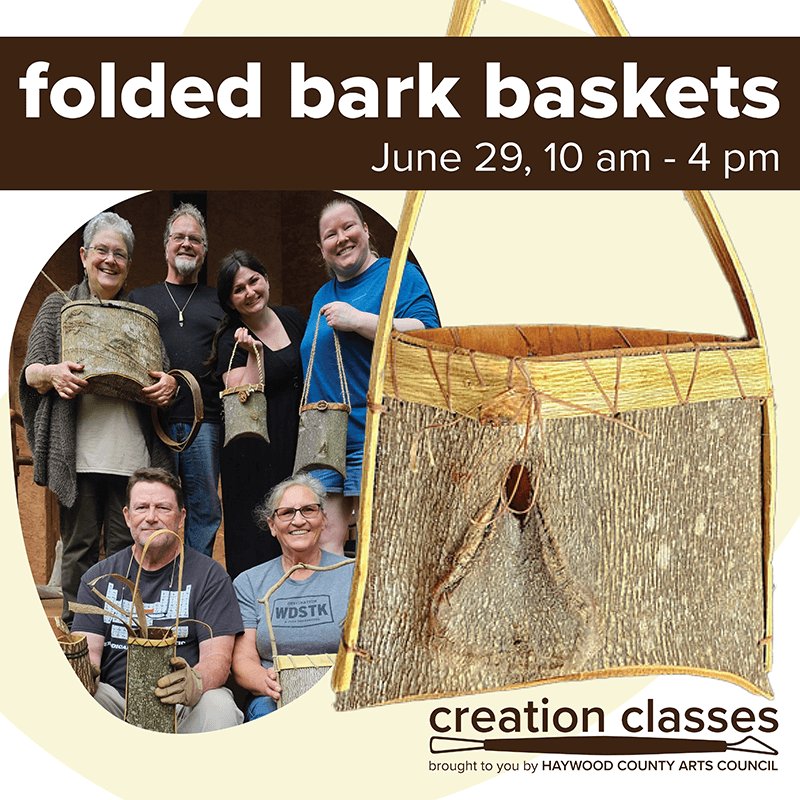 Folded Bark Baskets Workshop