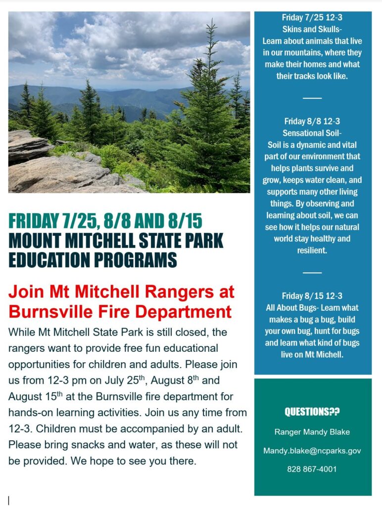 Burnsville Fire Department hosts the Mt. Mitchell Rangers