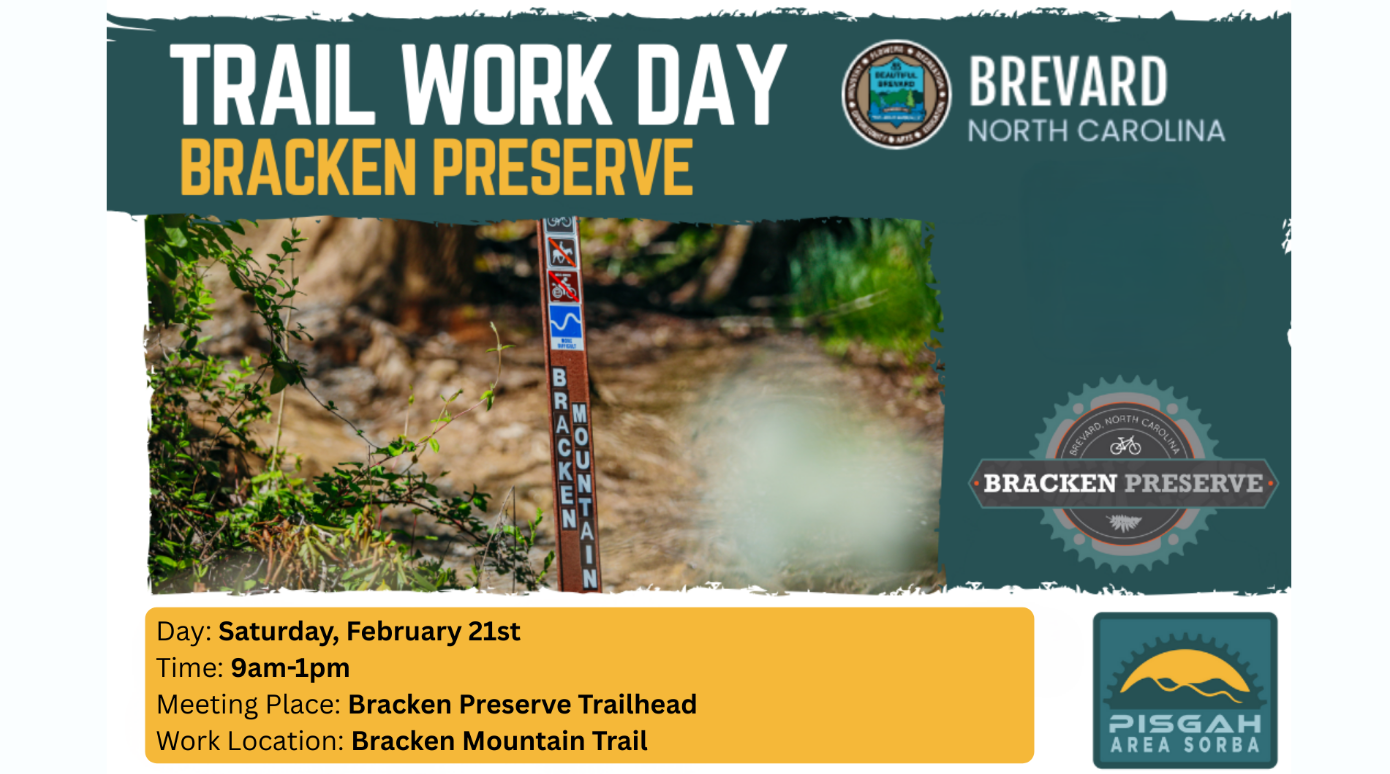 Pisgah Area SORBA - February Dig Day at Bracken Preserve