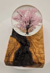 Travers Thurman, Pink Cherry Tree Marble; borosilicate glass